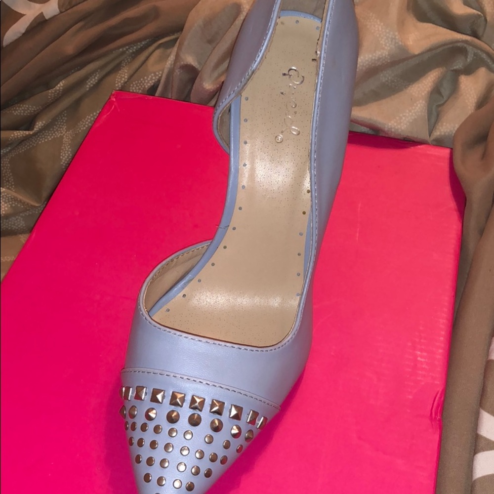 Qupid light blue Heels